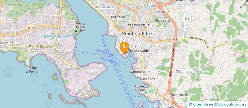 localisation de l'entreprise MADAME YOANNE CHAMPARE  POINTE-A-PITRE