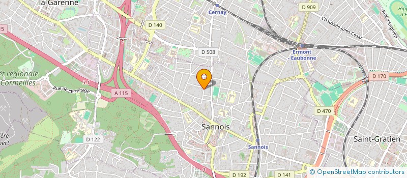 localisation de l'entreprise MADAME YOHANA IBARA  SANNOIS