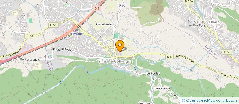 localisation de l'entreprise MADAME YOHANNA CHABRAN  SIMIANE-COLLONGUE