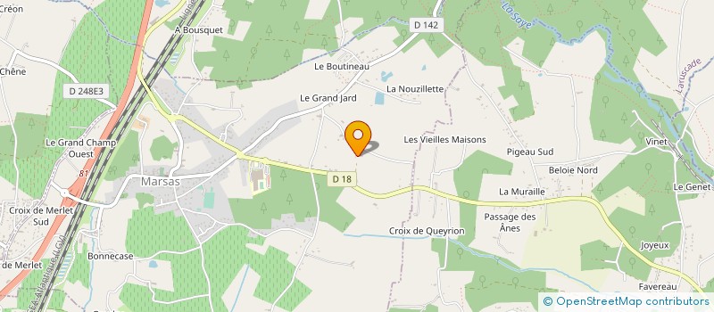 localisation de l'entreprise MADAME YOLAINE CAVIGNAC  MARSAS