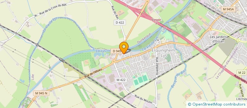 localisation de l'entreprise MADAME YOLAINE COCQUEEL  ERQUINGHEM-LYS