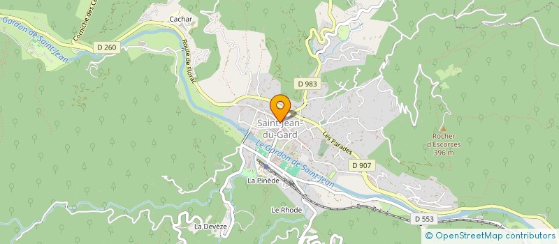 localisation de l'entreprise MADAME YOLAINE COUTANT  SAINT-JEAN-DU-GARD