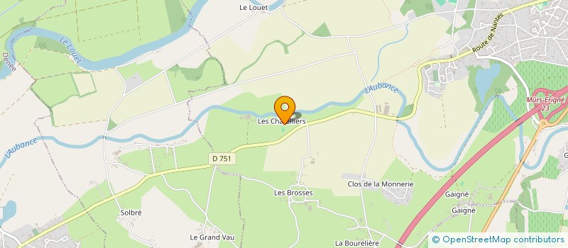 localisation de l'entreprise MADAME YOLAINE DE BERNARD DU BREIL  MURS-ERIGNE