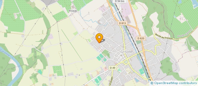 localisation de l'entreprise MADAME YOLAINE DE BRITO  GRISOLLES