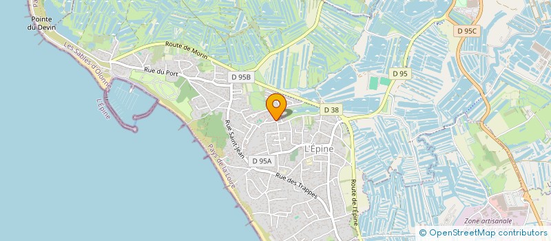 localisation de l'entreprise MADAME YOLAINE FRIOUX  L'EPINE