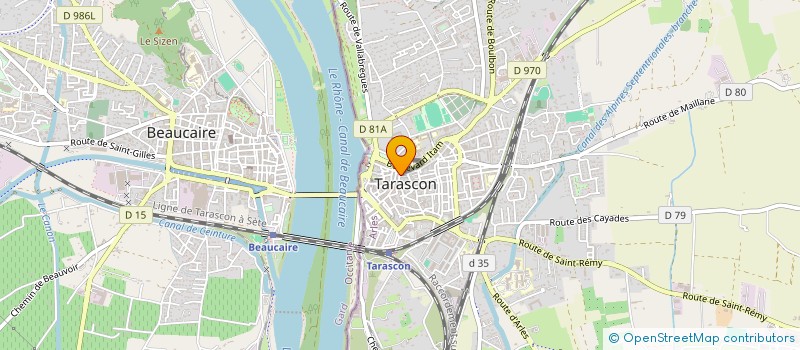 localisation de l'entreprise MADAME YOLAINE FRUTEAU  TARASCON