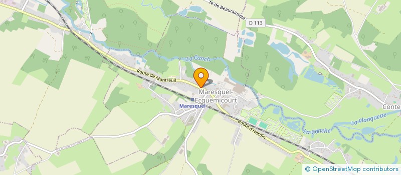 localisation de l'entreprise MADAME YOLAINE HALIPRE  MARESQUEL-ECQUEMICOURT