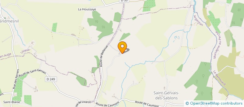 localisation de l'entreprise MADAME YOLAINE HENRY à SAINT-GERVAIS-DES-SABLONS