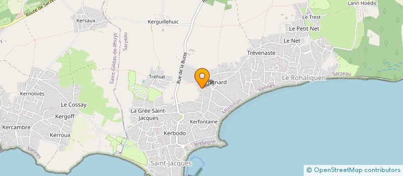 localisation de l'entreprise MADAME YOLAINE LAMOUR DE CASLOU  SARZEAU