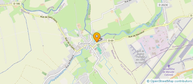 localisation de l'entreprise MADAME YOLAINE LENGLOS  CALONNE-SUR-LA-LYS