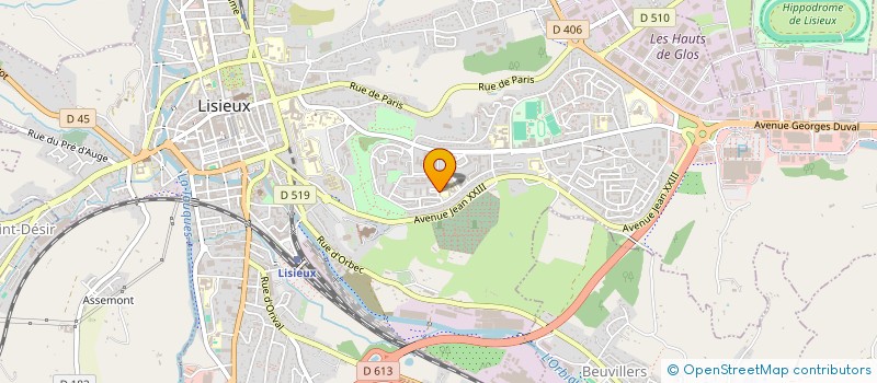 localisation de l'entreprise MADAME YOLAINE PERICLES  LISIEUX