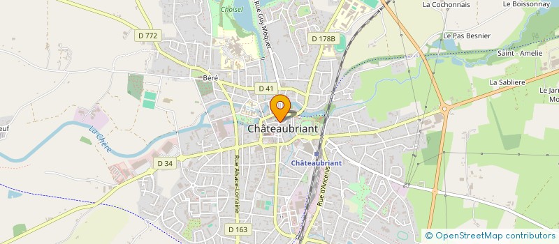 localisation de l'entreprise MADAME YOLAINE REYNAUD à CHATEAUBRIANT