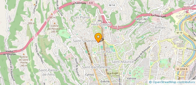 localisation de l'entreprise MADAME YOLANDA BAREI à NICE