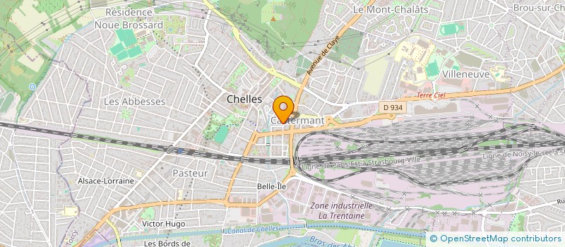 localisation de l'entreprise MADAME YOLANDA BRAGANZA  CHELLES