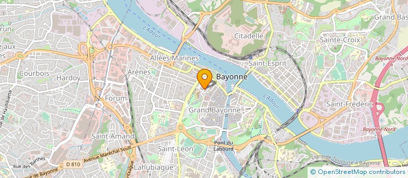 localisation de l'entreprise MADAME YOLANDA MOLINA UGARTE  BAYONNE