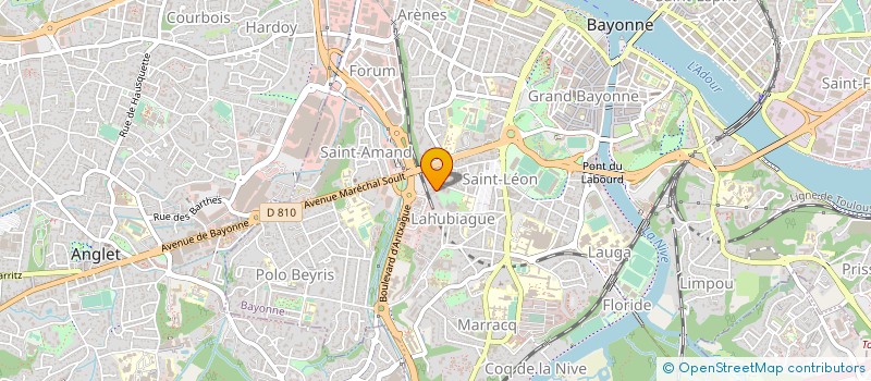 localisation de l'entreprise MADAME YOLANDA NSUE NENGONO  BAYONNE