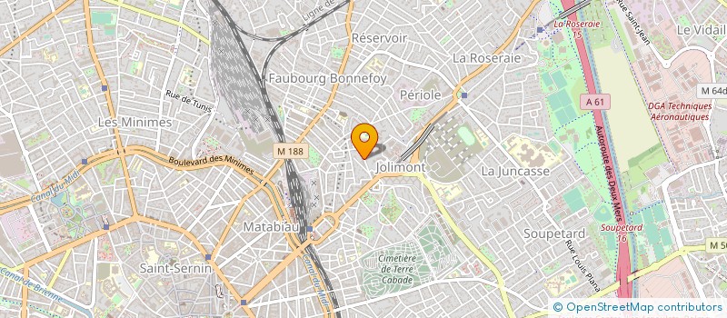 localisation de l'entreprise MADAME YOLANDE ANTOINE à TOULOUSE