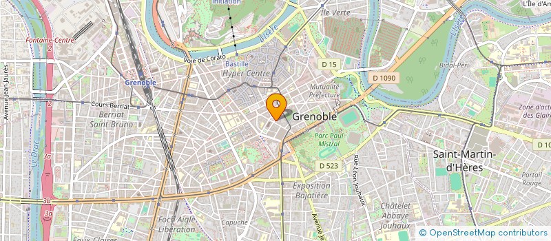 localisation de l'entreprise MADAME YOLANDE BARAT à GRENOBLE