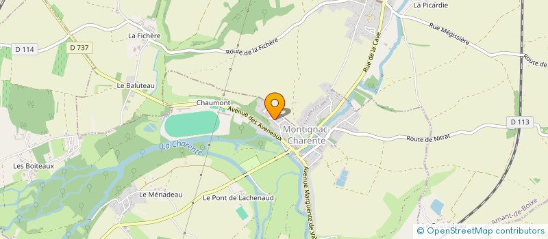 localisation de l'entreprise MADAME YOLANDE BAUSSANT à MONTIGNAC-CHARENTE