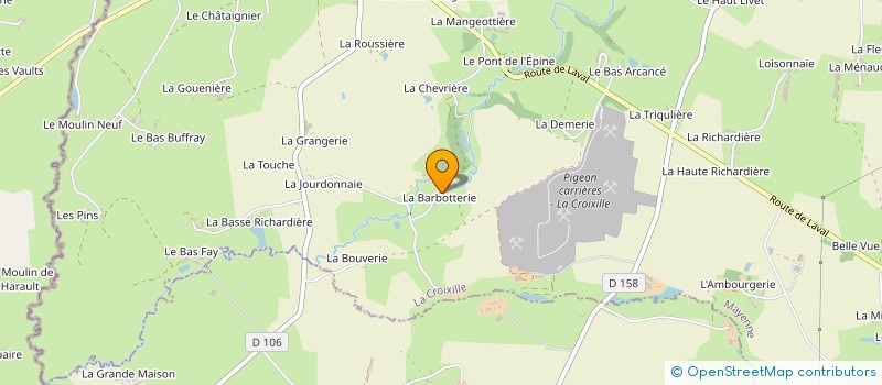 localisation de l'entreprise MADAME YOLANDE BENOIST à LA CROIXILLE