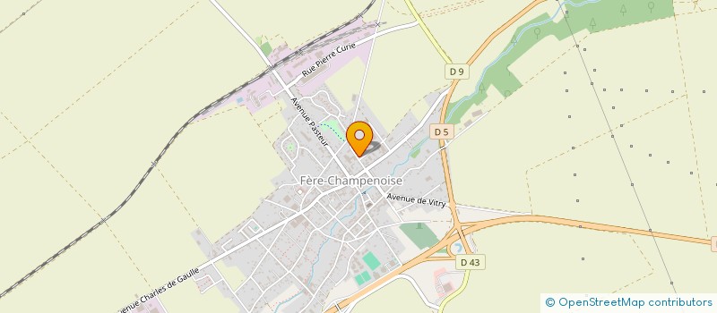 localisation de l'entreprise MADAME YOLANDE BERTHELLEMY  FERE-CHAMPENOISE