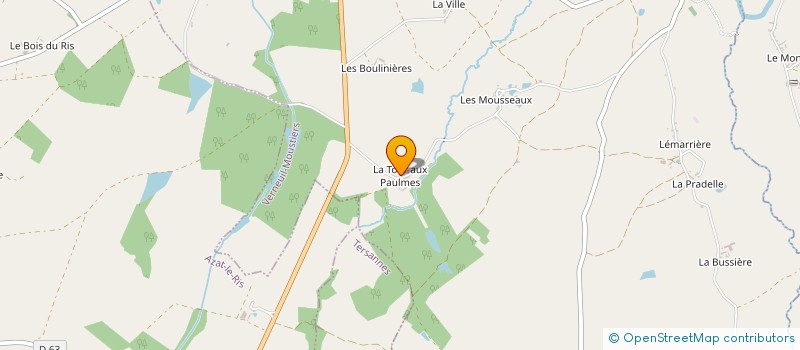 localisation de l'entreprise MADAME YOLANDE BESSAGUET à VERNEUIL-MOUSTIERS