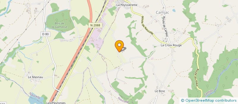 localisation de l'entreprise MADAME YOLANDE BESSET à CAMJAC