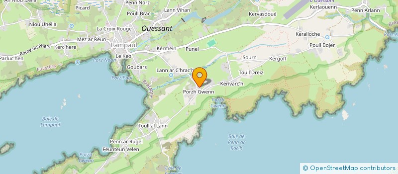 localisation de l'entreprise MADAME YOLANDE BOTQUELEN  OUESSANT