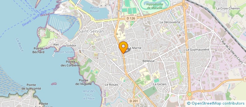 localisation de l'entreprise MADAME YOLANDE BOULAY  SAINT-MALO