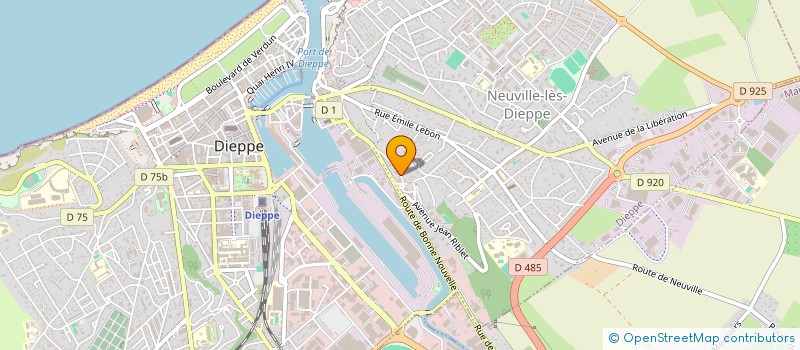 localisation de l'entreprise MADAME YOLANDE BOURGOIS  DIEPPE