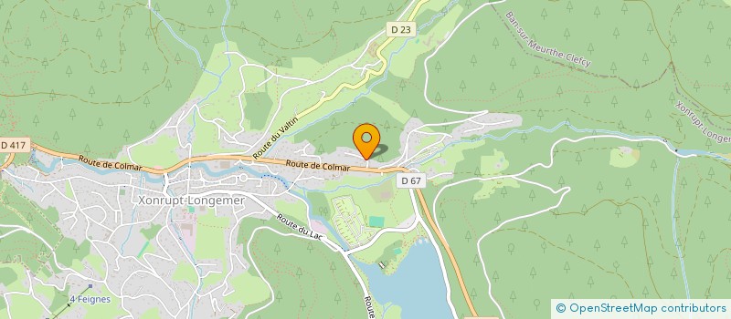 localisation de l'entreprise MADAME YOLANDE BOURGOUIN  XONRUPT-LONGEMER