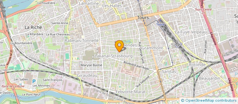 localisation de l'entreprise MADAME YOLANDE BRIVES à TOURS