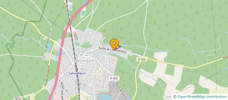 localisation de l'entreprise MADAME YOLANDE CAILLAT  LABOUHEYRE