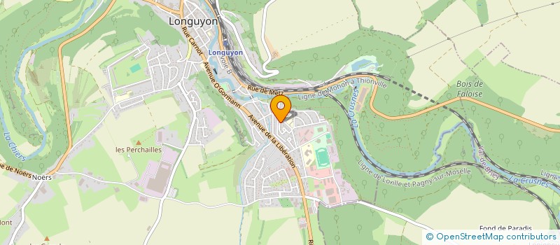 localisation de l'entreprise MADAME YOLANDE CARQUIN  LONGUYON