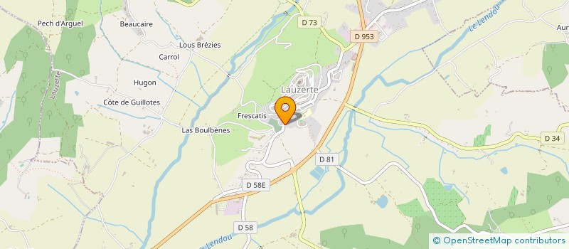 localisation de l'entreprise MADAME YOLANDE CASTAGNE  LAUZERTE