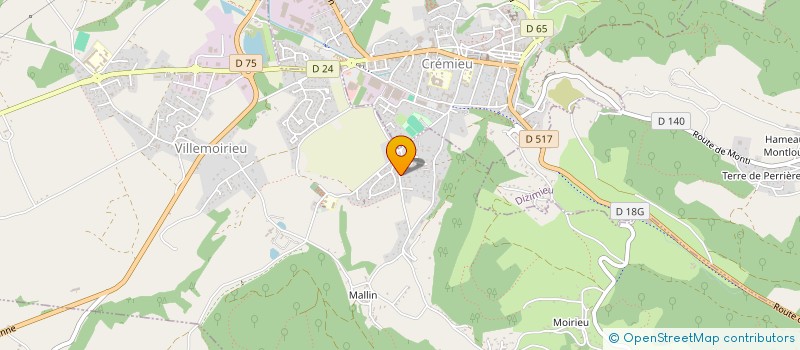 localisation de l'entreprise MADAME YOLANDE CERVANTES  VILLEMOIRIEU