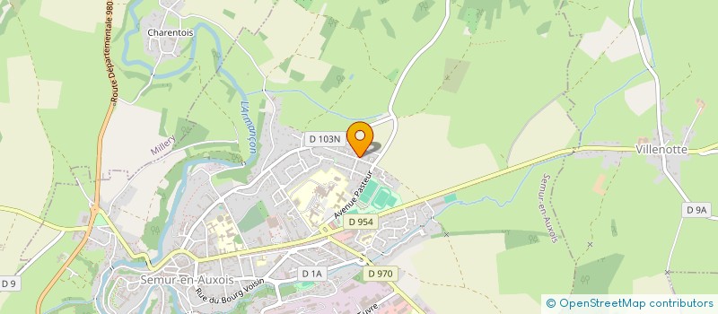 localisation de l'entreprise MADAME YOLANDE CHAMPURNEY  SEMUR-EN-AUXOIS