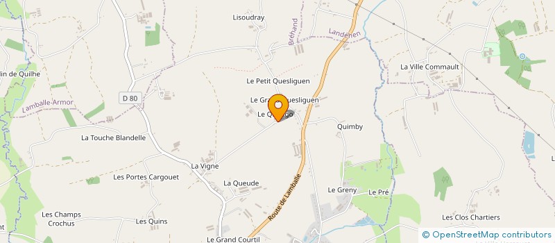 localisation de l'entreprise MADAME YOLANDE CORBEL  BREHAND