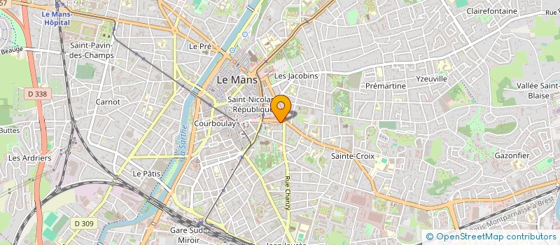 localisation de l'entreprise MADAME YOLANDE CREPON à LE MANS