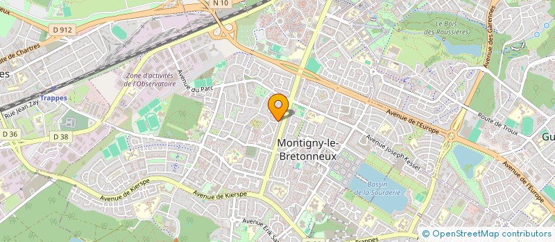 localisation de l'entreprise MADAME YOLANDE CRESPY  MONTIGNY-LE-BRETONNEUX