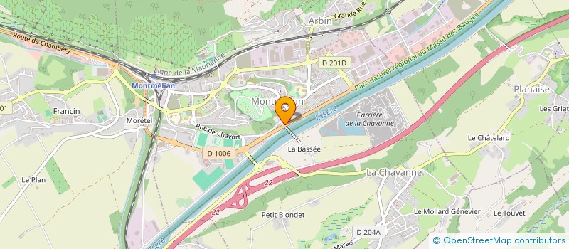 localisation de l'entreprise MADAME YOLANDE DAMIAN  MONTMELIAN