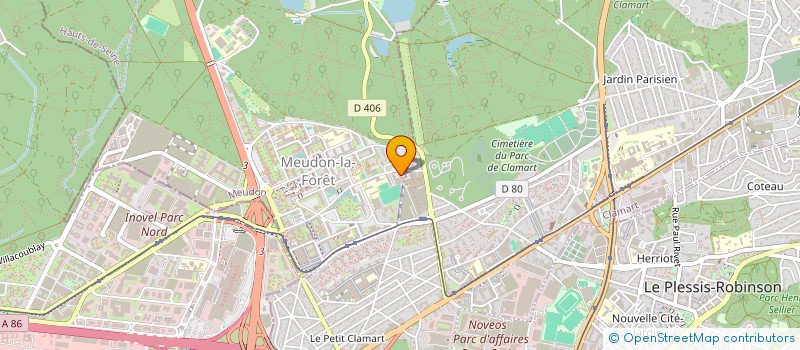 localisation de l'entreprise MADAME YOLANDE DAUBAS  MEUDON