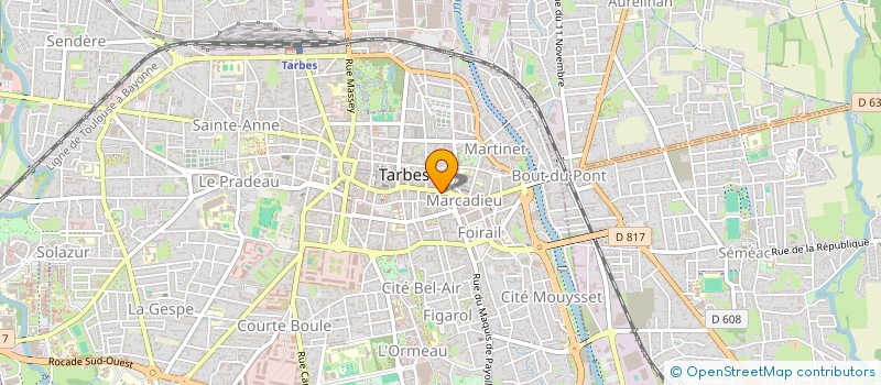 localisation de l'entreprise MADAME YOLANDE DUBARRY  TARBES