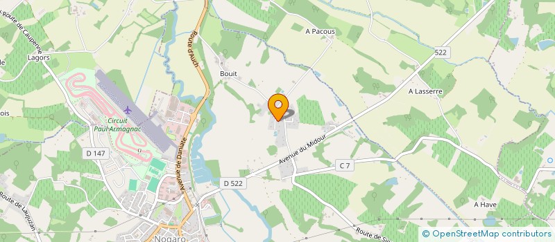 localisation de l'entreprise MADAME YOLANDE DUFFAU  CAUPENNE D'ARMAGNAC