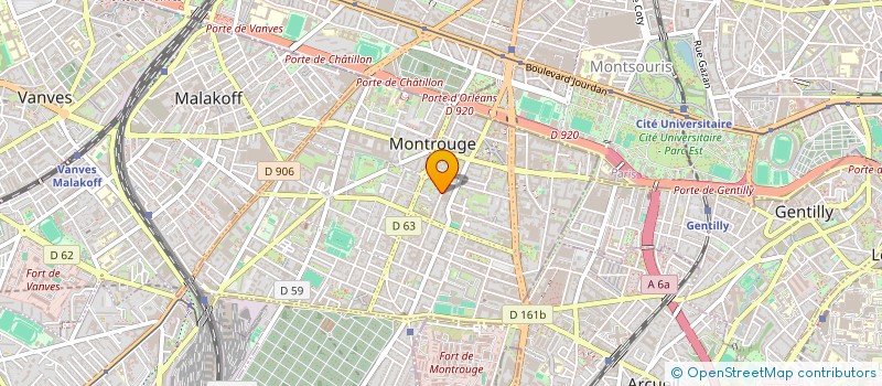 localisation de l'entreprise MADAME YOLANDE ELIEZER  MONTROUGE