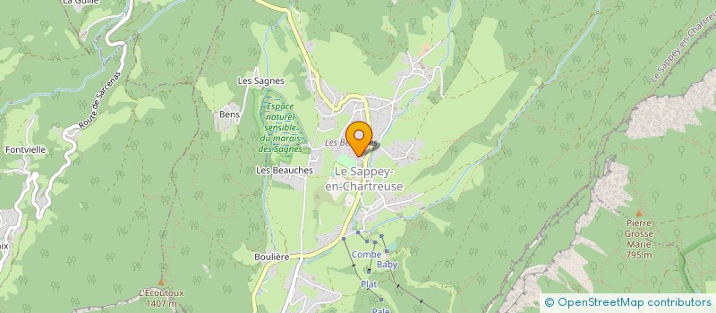 localisation de l'entreprise MADAME YOLANDE FANORENA  LE SAPPEY-EN-CHARTREUSE