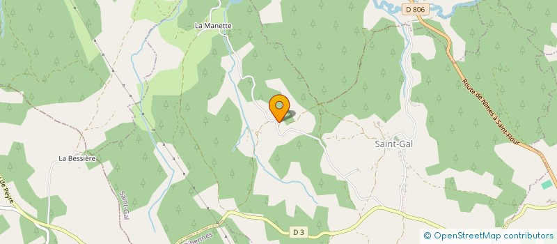 localisation de l'entreprise MADAME YOLANDE FERNANDEZ  SAINT-GAL