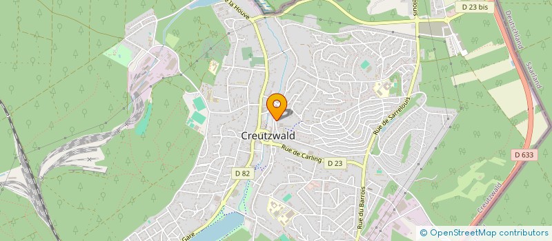 localisation de l'entreprise MADAME YOLANDE FEY  CREUTZWALD