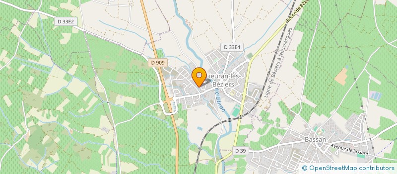 localisation de l'entreprise MADAME YOLANDE FRETAY à LIEURAN-LES-BEZIERS