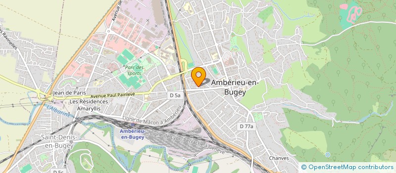 localisation de l'entreprise MADAME YOLANDE GOMIS  AMBERIEU-EN-BUGEY